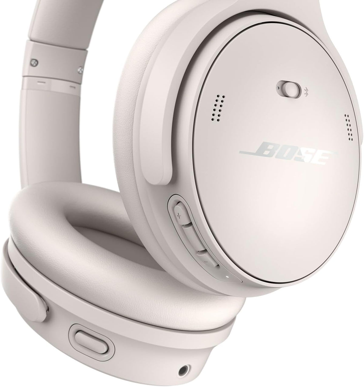 Bose QuietComfort SC Wireless Noise Cancelling Headphones – Bluetooth Over-Ear, Up to 24 Hours Battery, White Smoke
