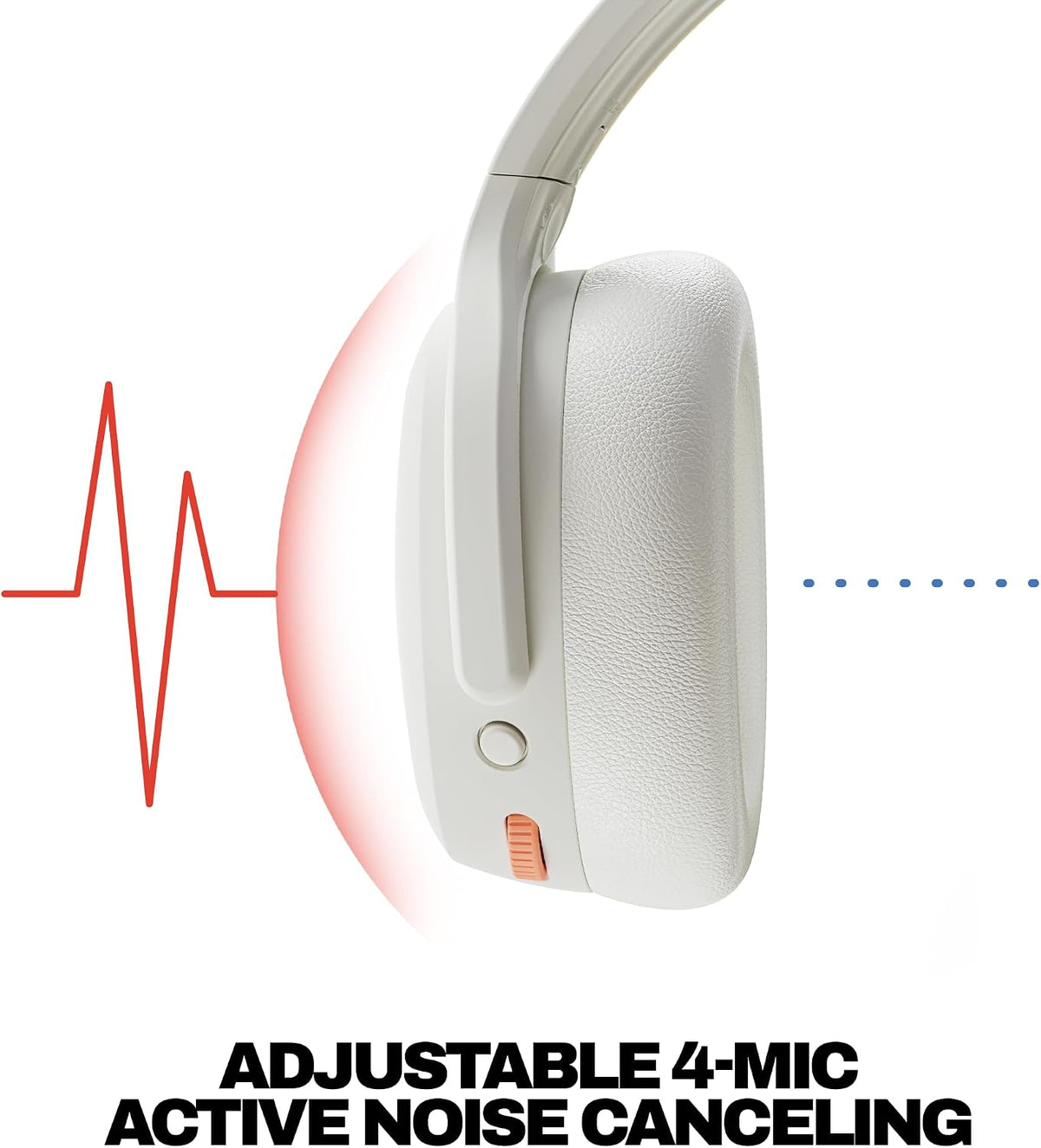 Skullcandy Crusher ANC 2 Wireless Bluetooth Over-Ear Headphones – Active Noise Cancellation, Skull-iQ Smart Features, Voice Control, Bone