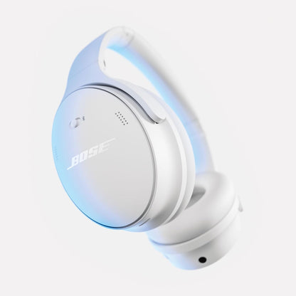 Bose QuietComfort SC Wireless Noise Cancelling Headphones – Bluetooth Over-Ear, Up to 24 Hours Battery, White Smoke