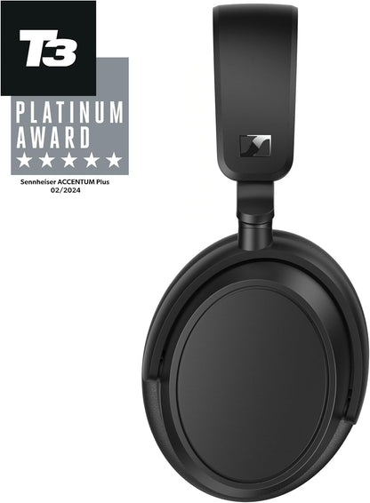 Sennheiser ACCENTUM Plus Wireless Bluetooth Headphones – Adaptive Hybrid ANC, 50-Hour Battery, Touch Controls, Black