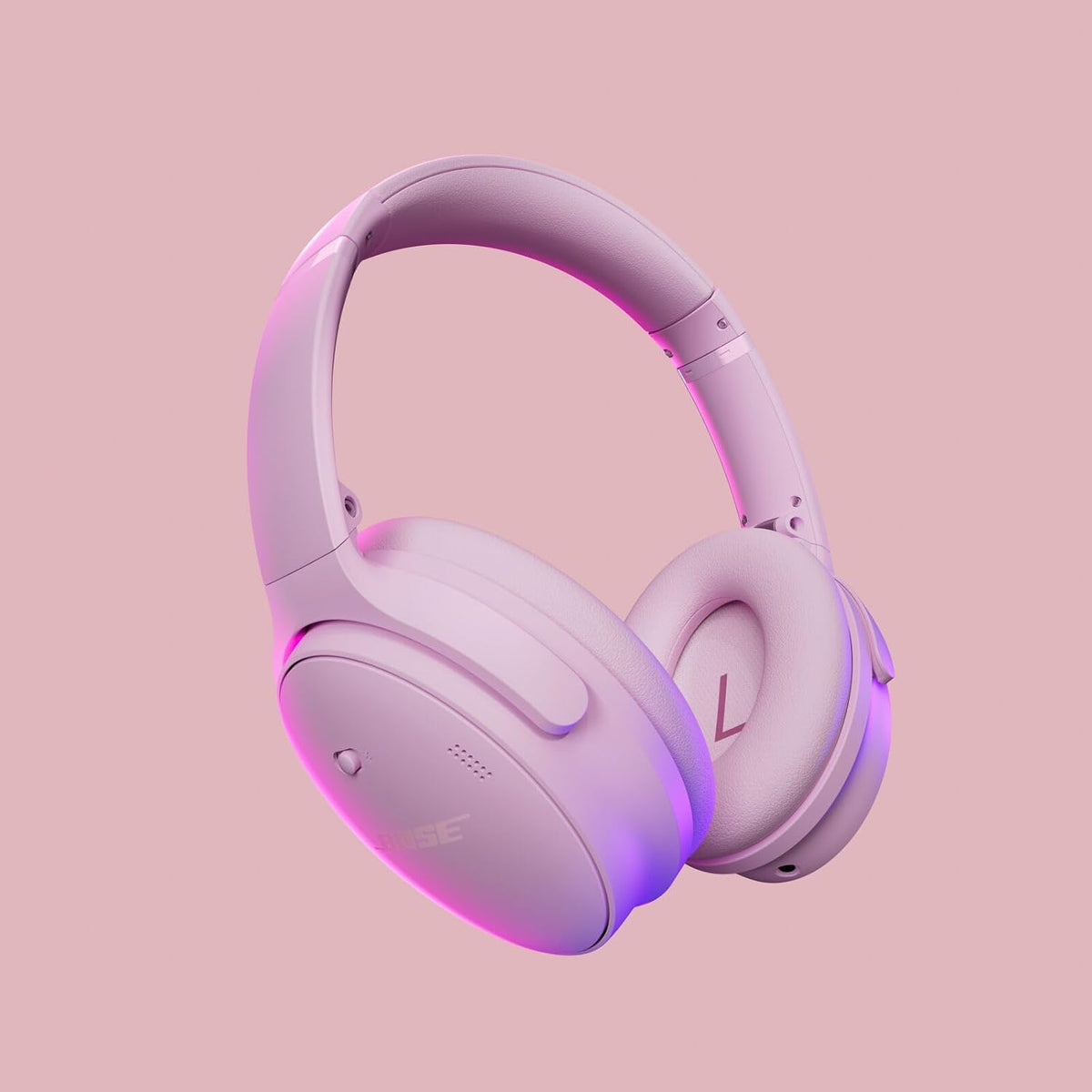 Bose QuietComfort Wireless Noise Cancelling Headphones – Bluetooth Over-Ear, 24-Hour Battery, Adjustable EQ, Petal Pink Limited Edition