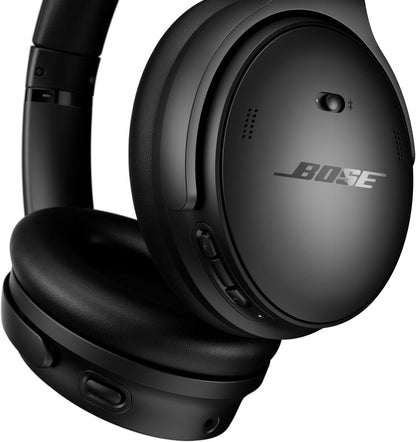 Bose QuietComfort Wireless Noise Cancelling Headphones – Bluetooth Over-Ear, 24-Hour Battery, Adjustable EQ, Black