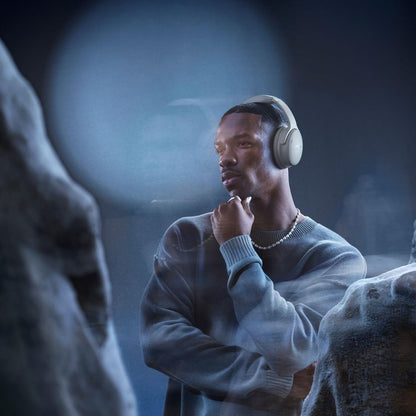 Bose QuietComfort Wireless Noise Cancelling Headphones – Bluetooth Over-Ear, 24-Hour Battery, Adjustable EQ, Moonlight Grey Limited Edition