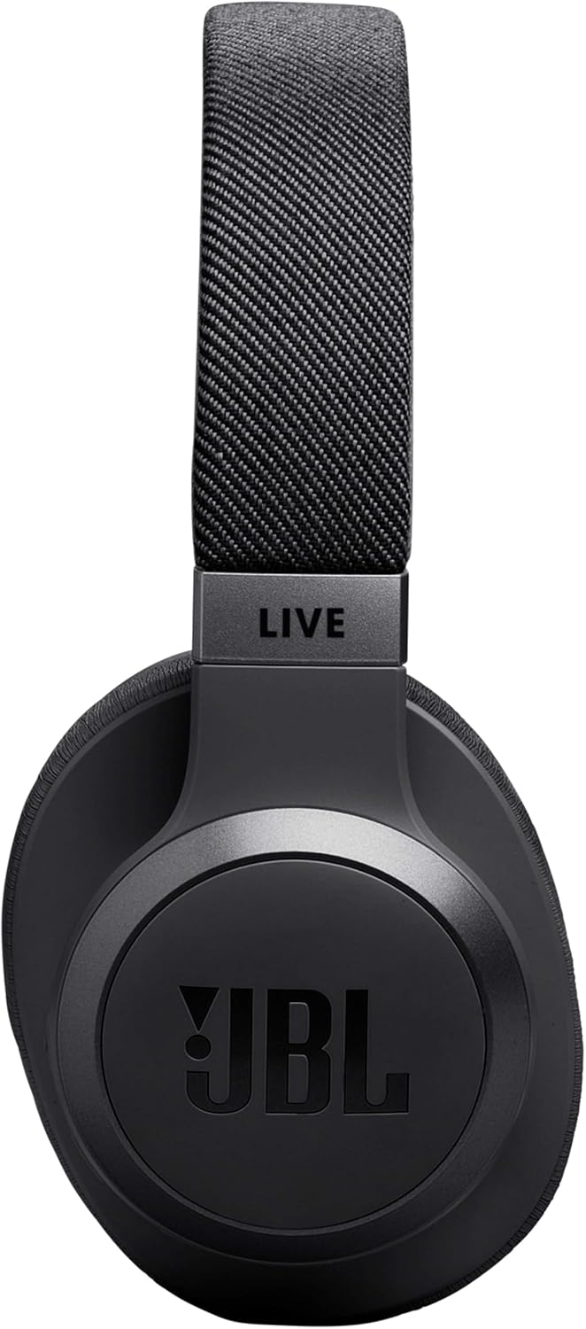 JBL Live 770NC Wireless Over-Ear Headphones – Adaptive Noise Cancelling, JBL Spatial Sound, 65-Hour Battery, Black