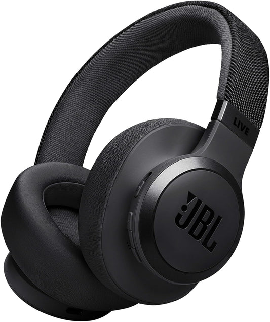 JBL Live 770NC Wireless Over-Ear Headphones – Adaptive Noise Cancelling, JBL Spatial Sound, 65-Hour Battery, Black